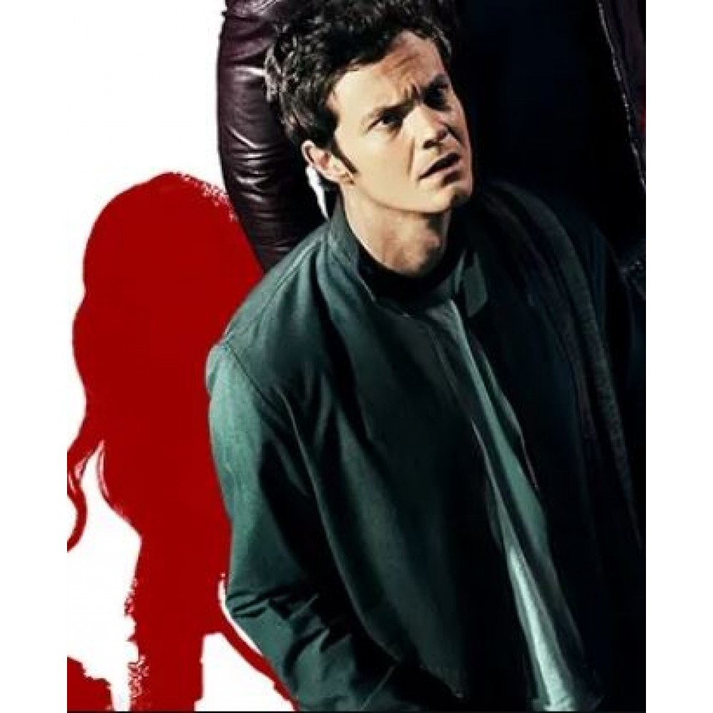 thumbnail image 2 of SF FASHIONS The Boys Hughie Campbell Green Cotton Jacket - TV Series Inspired, Striped Sleeves 2 of 13